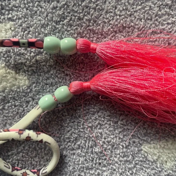 Victoria Secrets Rare Tassel Swimsuit top 36C, bottom M. - Picture 2 of 5